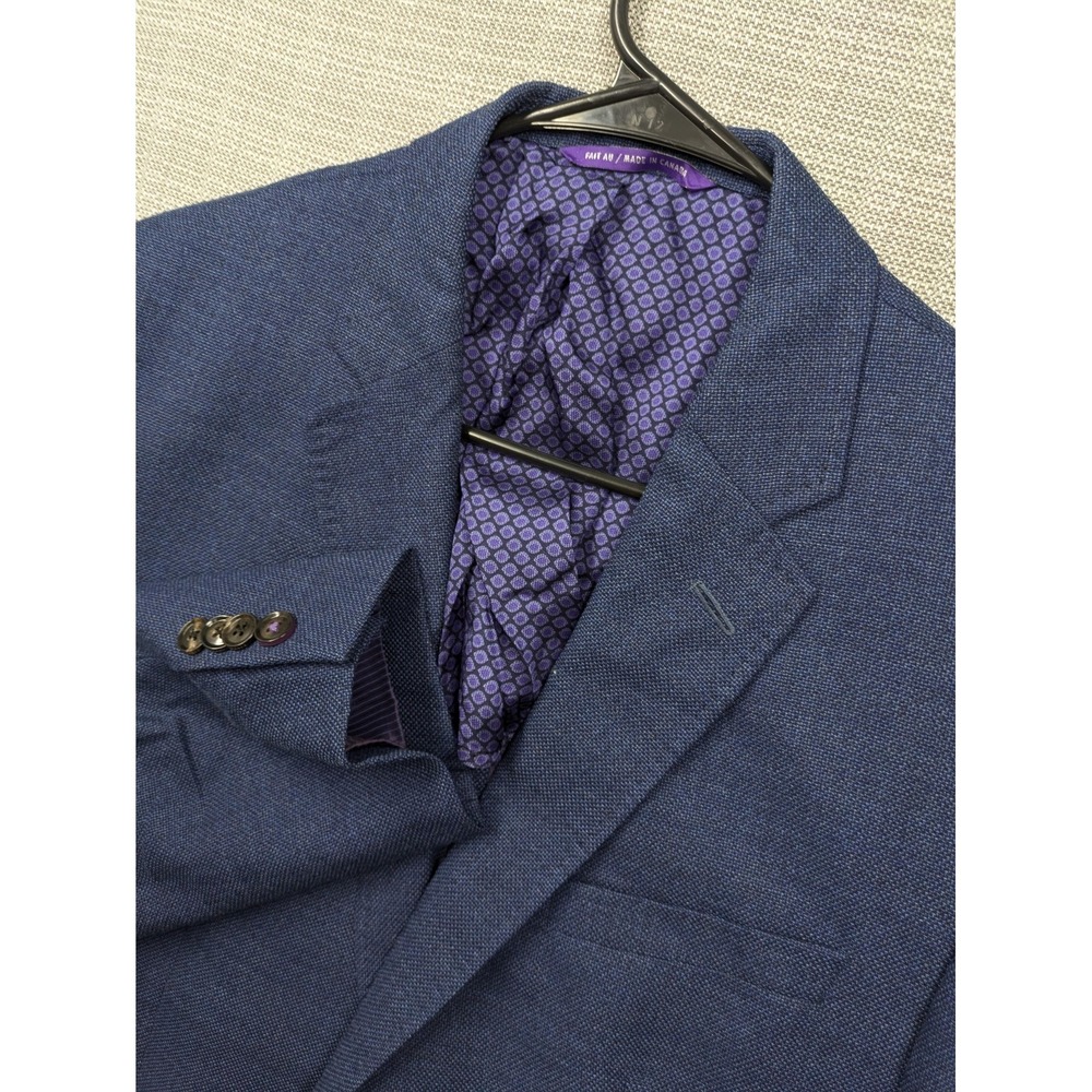 Ted Baker Blazer Mens 44L Blue Wool Sport Coat Jacket Endurance Canada